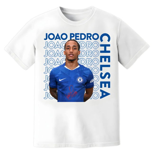 Joao Pedro Chelsea New Signing T-Shirt (White)