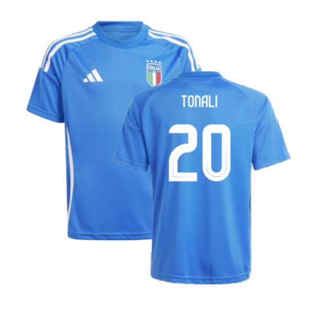 2024-2025 Italy Home Fan Jersey (Kids) (Tonali 20) Worldcup