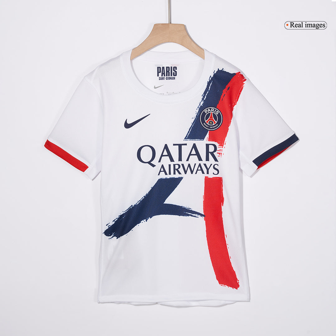 Kid's PSG Away Soccer Jersey Kit(Jersey+Shorts+Socks) 2024/25Authentic
