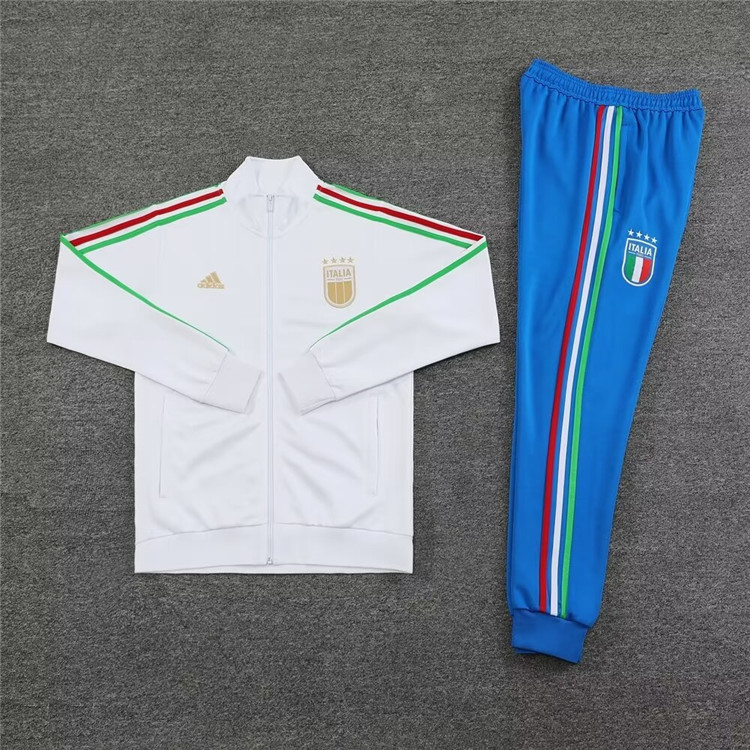 Authentic Moisture Wicking 2024 Italy Jacket Suit - White