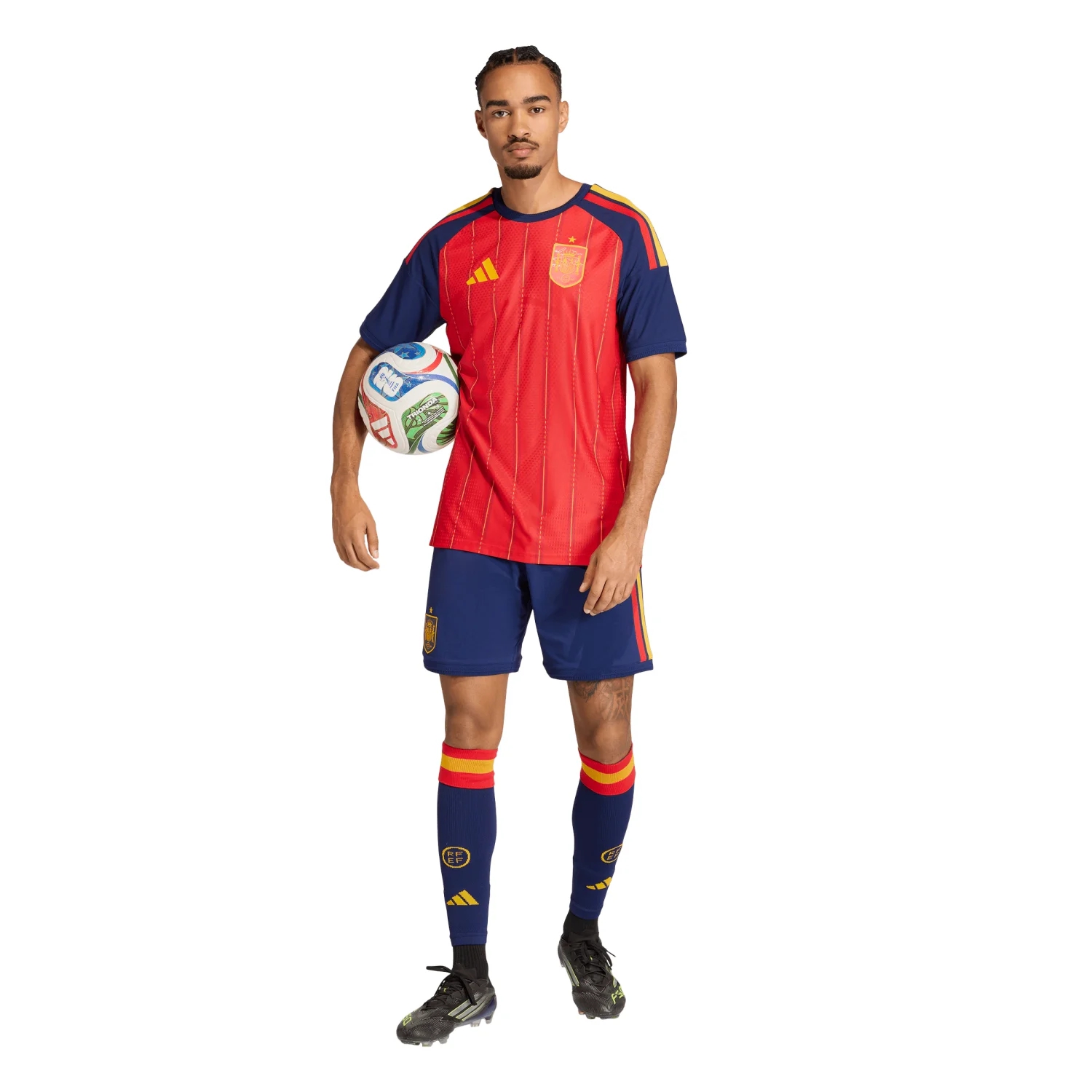 Spain 2026 Elite Home Jersey - Men's | Slim Fit Climacool+ Red Football Shirt with Jacquard Performance Design