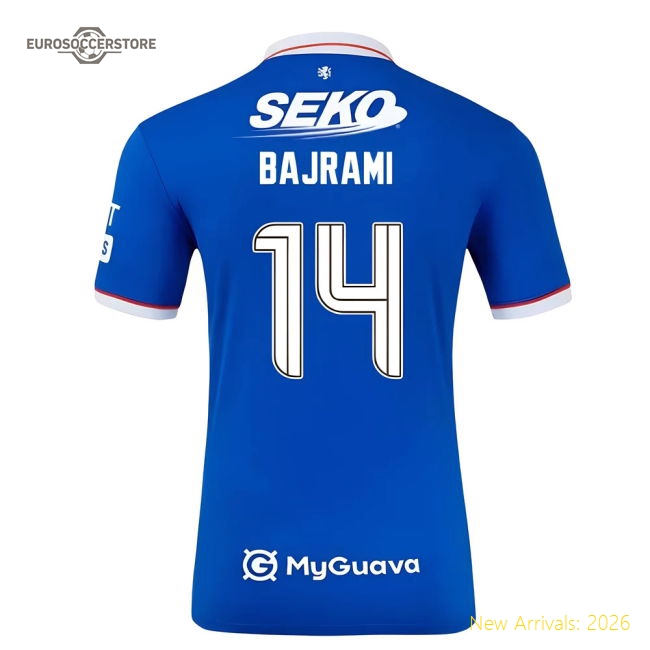 Rangers Children 2025 Home Jersey Shirt Football Fan Football Fan Match Day Essential