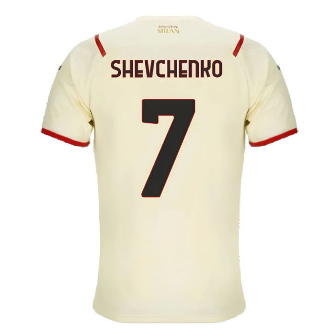 Replica Acm Ac Milan Away Shirt Kids Shevchenko #7 Official Licens...