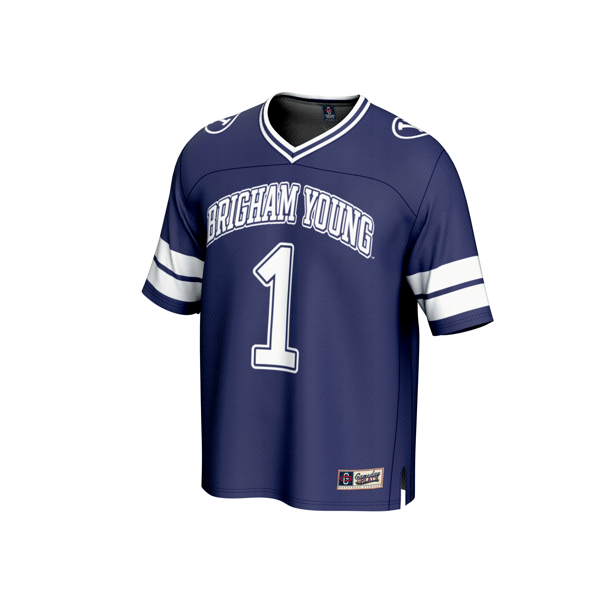 #1 BYU Cougars GameDay Greats Youth Collegiate Football Fashion 2026/2027 Football Jersey - Navy