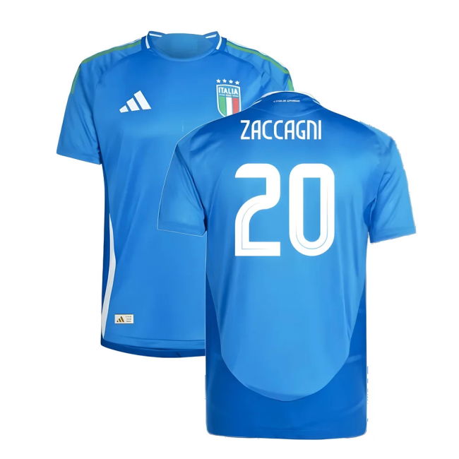 ZACCAGNI 20 Match Replica Italy Home Fan Shirt (Adults) (1)