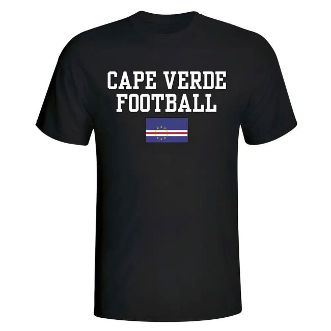 Pro-Grade Limited-Edition Cape Verde Football T-Shirt - Black
