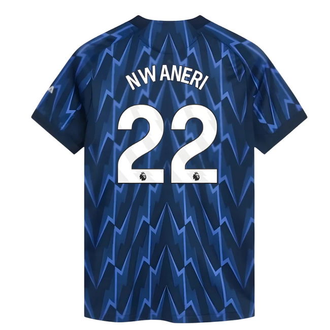 classic 2025-2026 Arsenal Authentic Away Shirt (Womens) (Nwaneri 22)