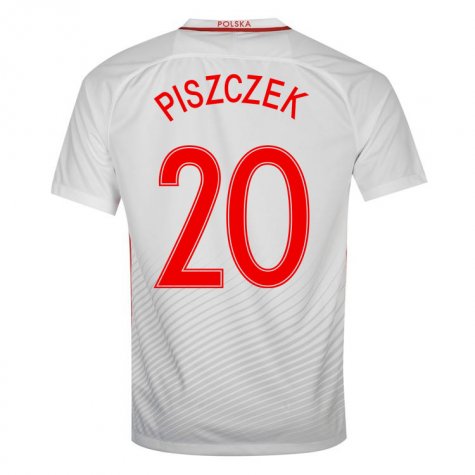 Match Quality Poland Home 2016 Piszczek 20 Soccer Jersey Shirt