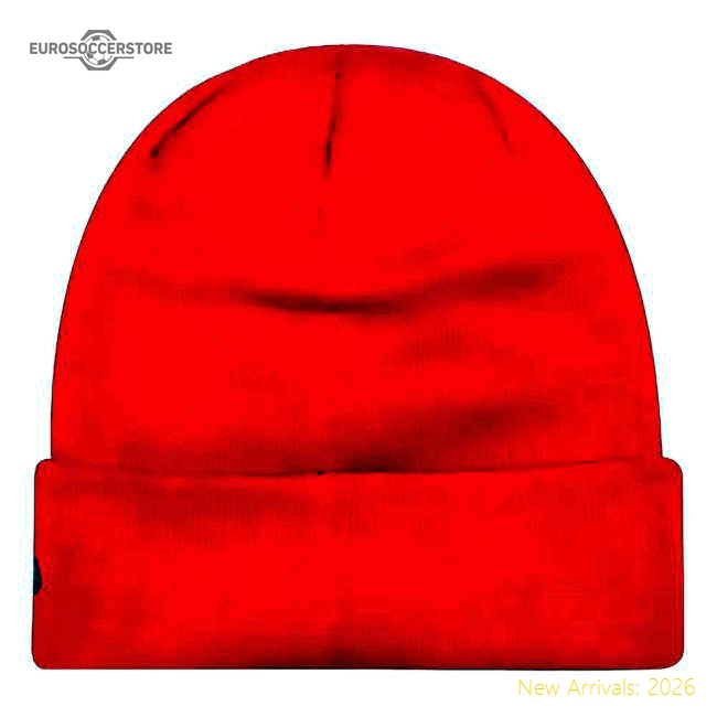 United Manchester Essential Team Red Beanie Hat Fan Edition