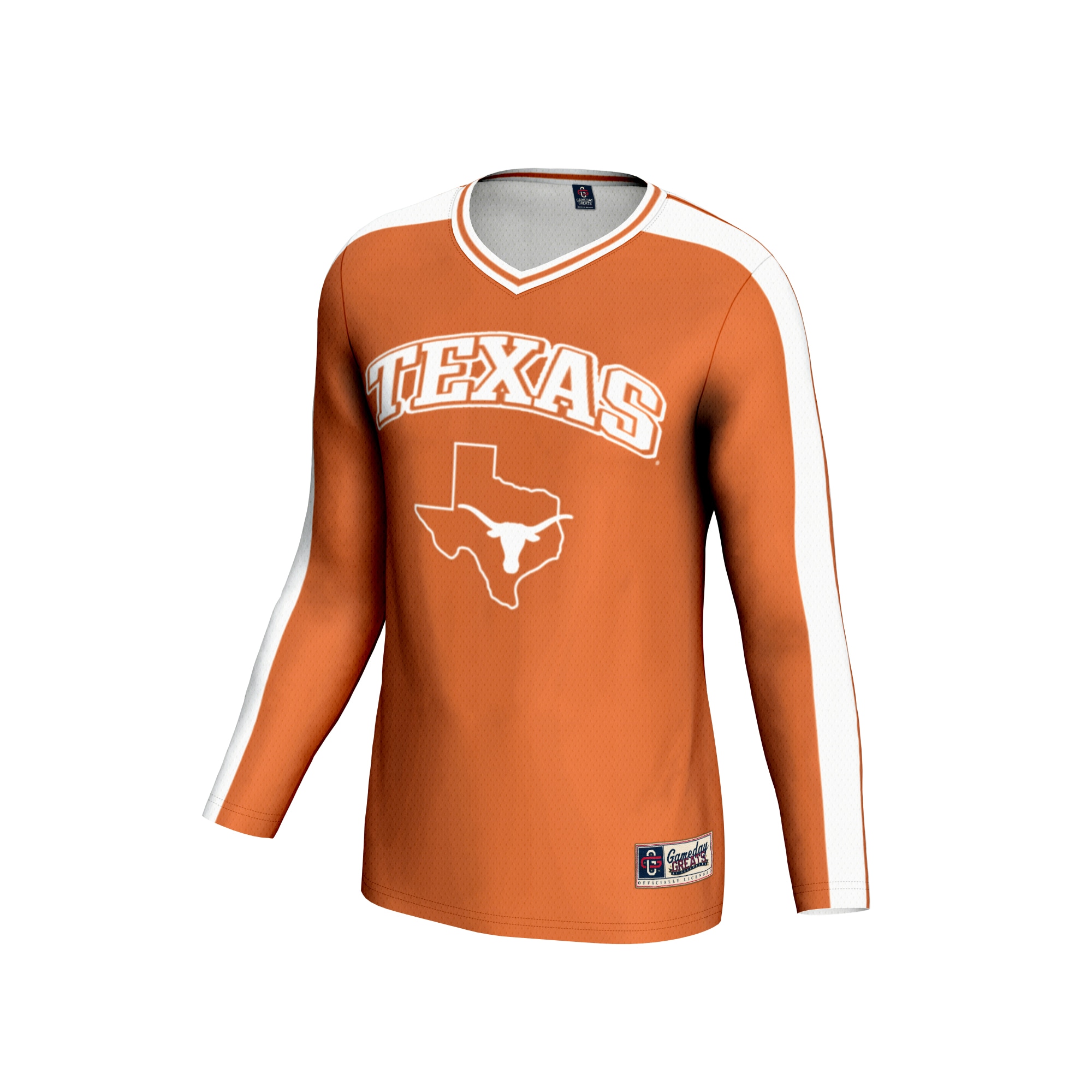 [NJP] Texas Longhorns GameDay Greats Unisex #1 Lightweight Volleyball Fashion Jersey - Burnt Orange