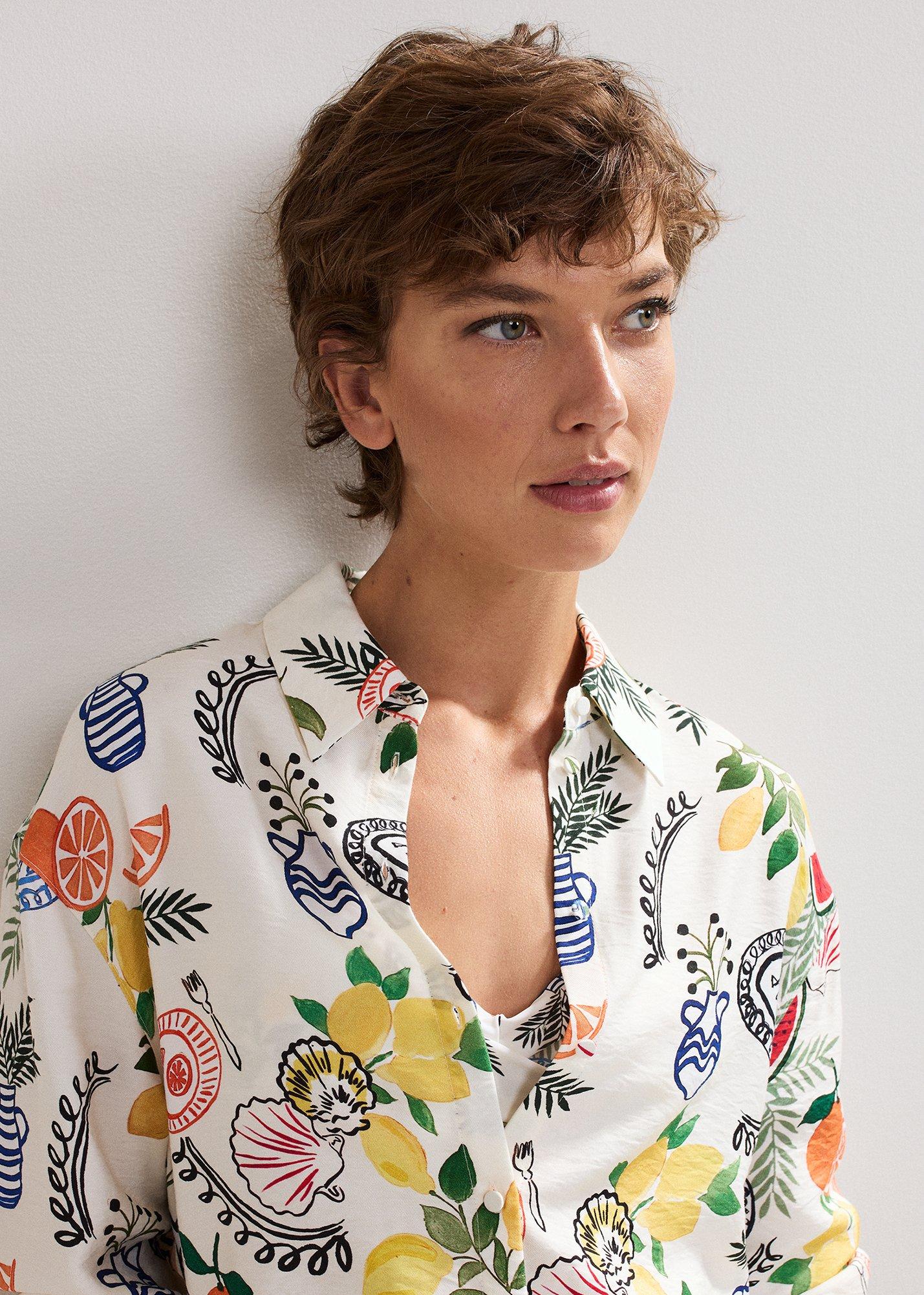 Zeliha Print Shirt