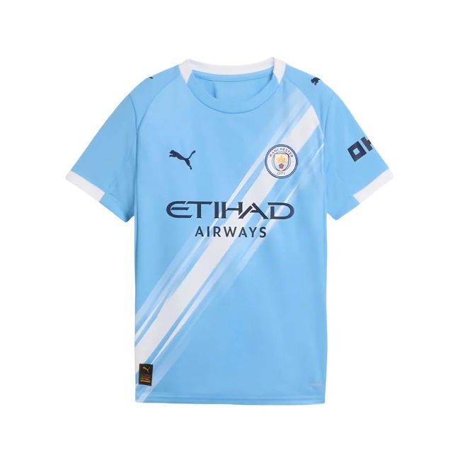 2025-2026 Man City Home Shirt (Kids) (Haaland 9) (Match Day)