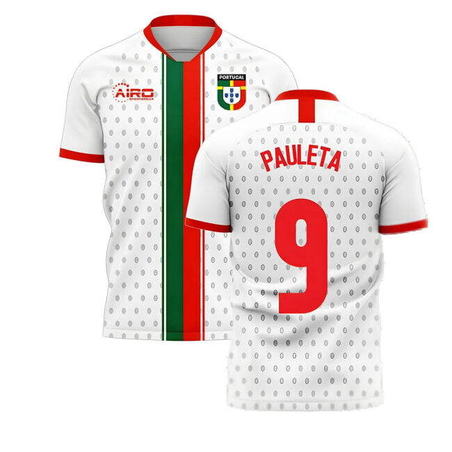 Convenient Portugal 2025-2026 Away Concept Football Kit (Libero) (PAULETA 9) Playful
