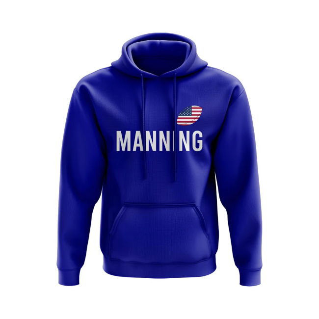 World-Class Tournament-Edition Peyton Manning Usa Name Hoody (Royal