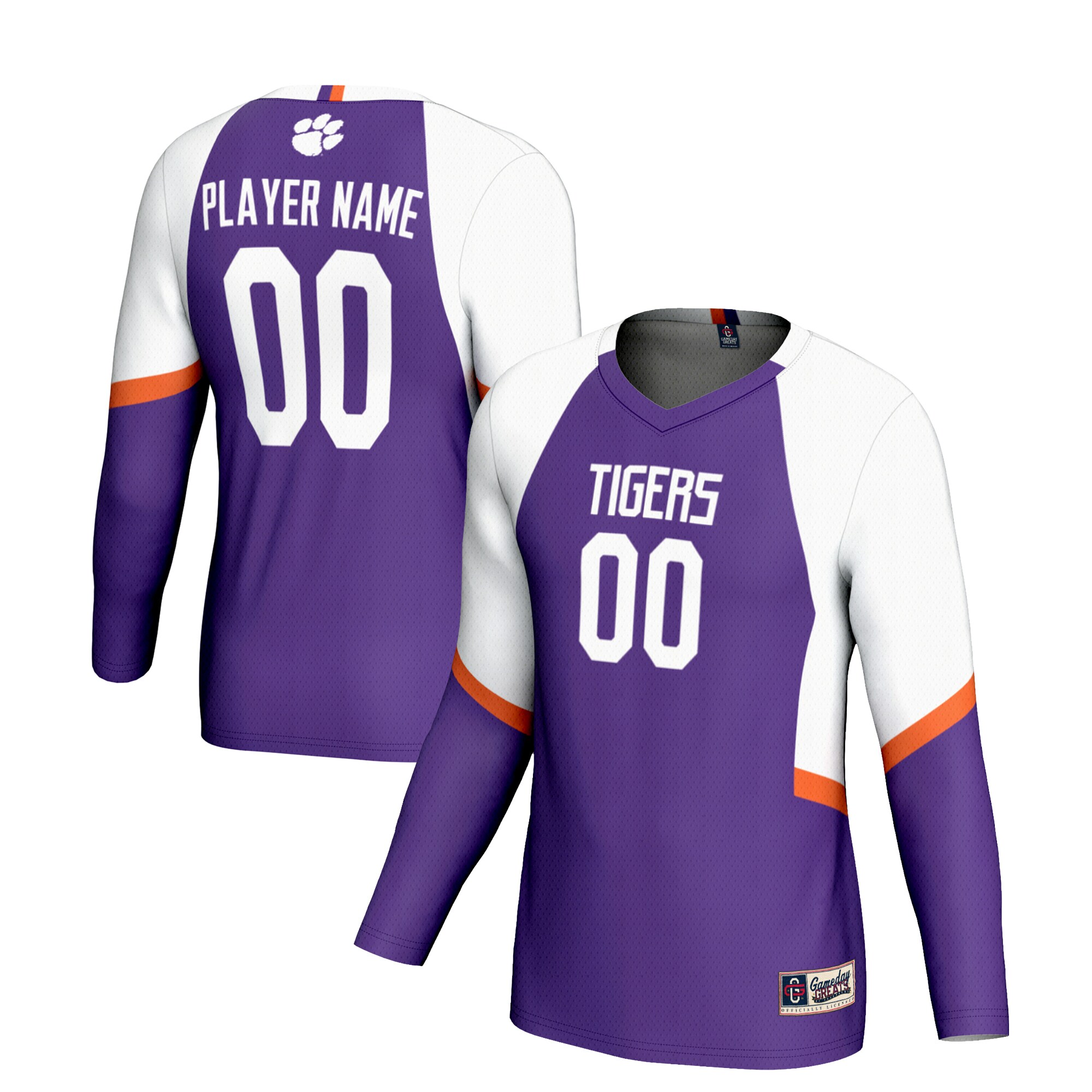 [DDG] Clemson Tigers GameDay Greats Unisex NIL Lightweight Volleyball Jersey - Purple