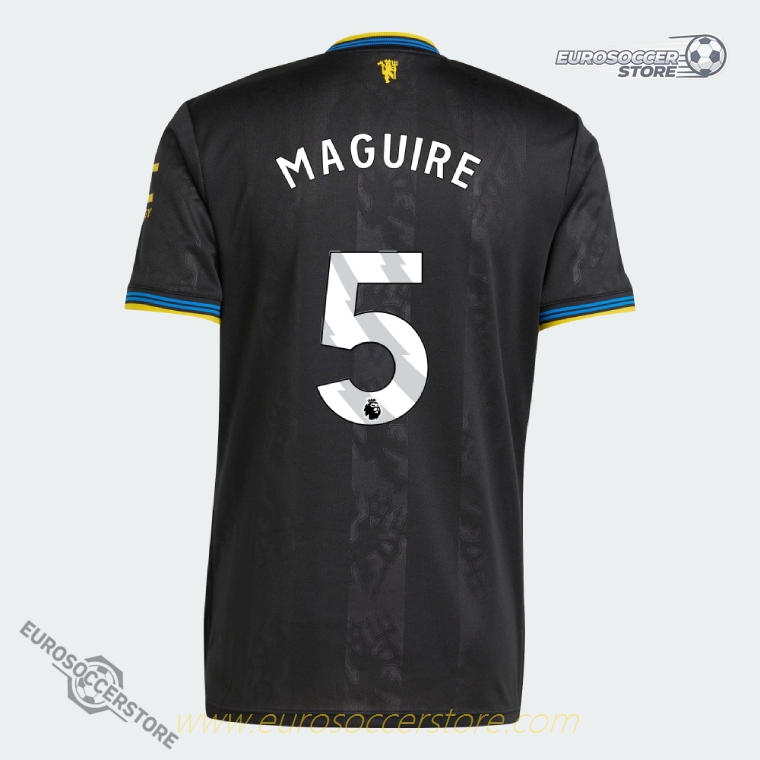 Manchester United's 25-26 Third Jersey, featuring MAGUIRE with the number 5