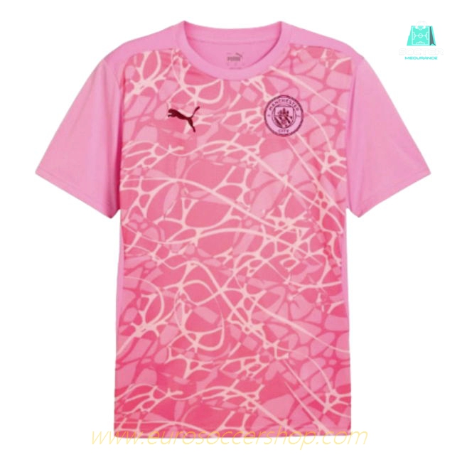 2024-2025 Man City Pre-Match Shirt (Pink) (Hemp 11)