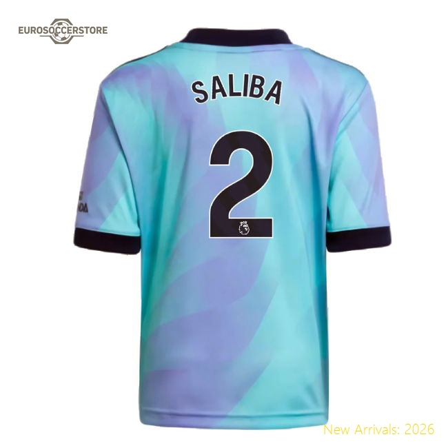 Arsenal 2024-25 Third Fan Version For Adults (Saliba Soccer Jersey