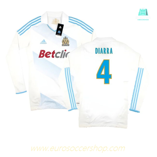 Marseille 2011-12 Player Spec Long Sleeve Home Shirt ((Excellent) L) (Diarra 4)