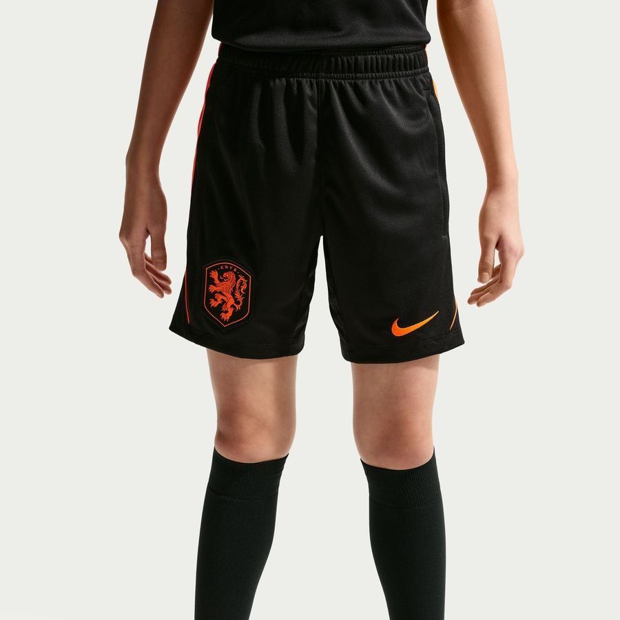Holland Training Shorts Dri-FIT Strike World Cup 2026 - Black/Hyper Crimson Kids