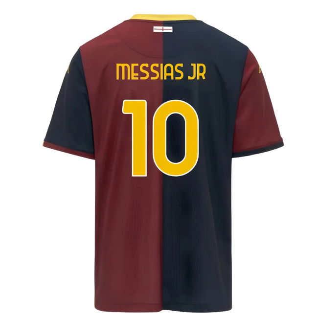 2025-2026 Genoa Home Football Shirt (Messias JR 10) | Professional