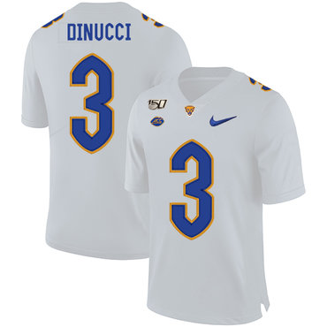 Men's None White 2024 college football Ben Di #3 official Jersey