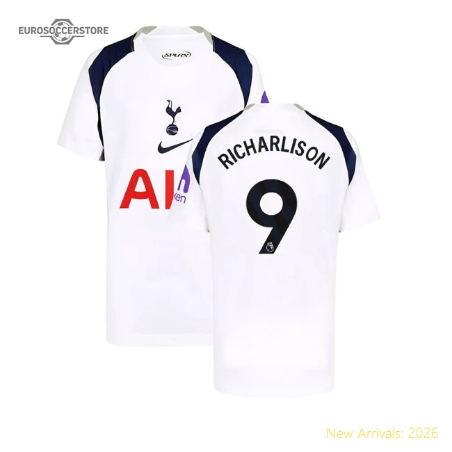 Tottenham Hotspur 2024-25 Home Fan Version For Kids (Richarlison Match