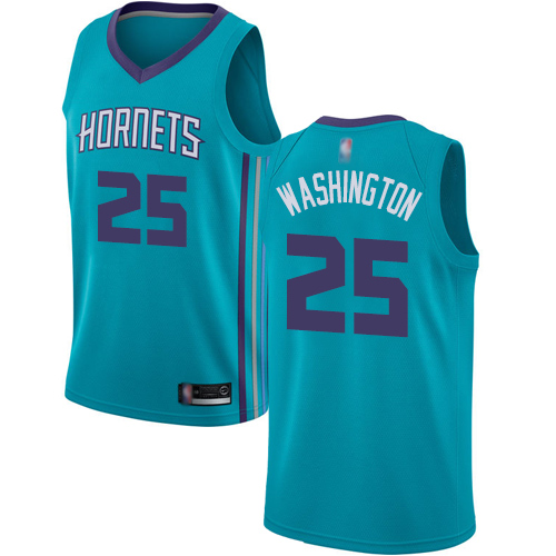 Nike Charlotte Hornets #25 PJ Washington Teal NBA Jordan Swingman Icon Edition Jersey Mens