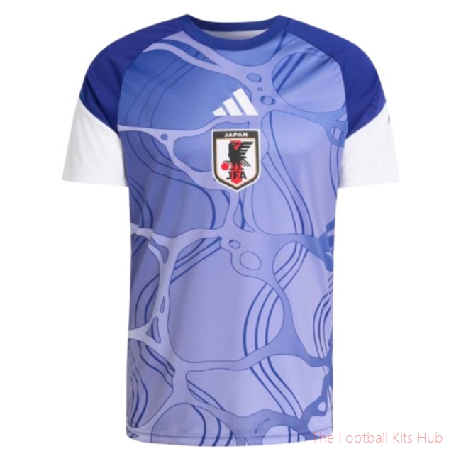 Japan National Team 2026 2027 Home Pre Match Shirt (White/Blue)