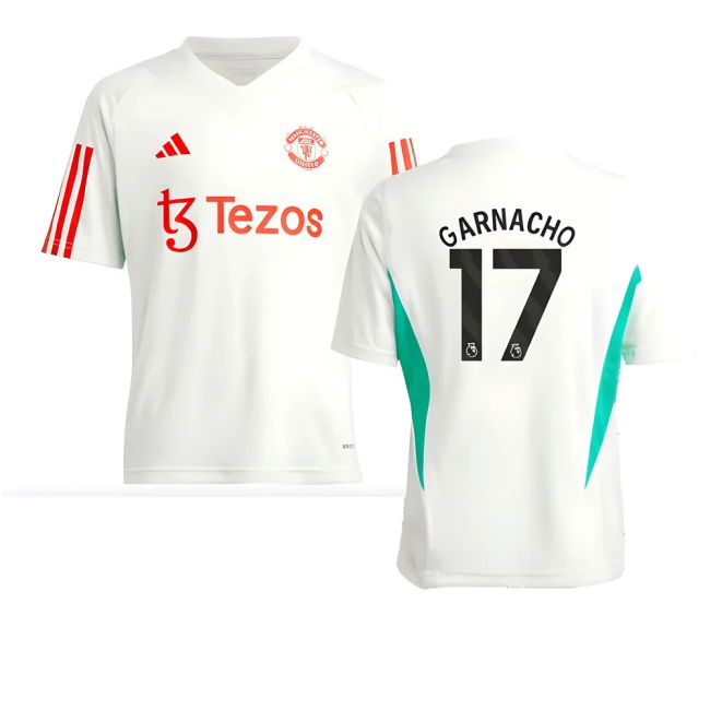 Kids 2023-2024 Man Utd Club Training Uniform (Garnacho 17)