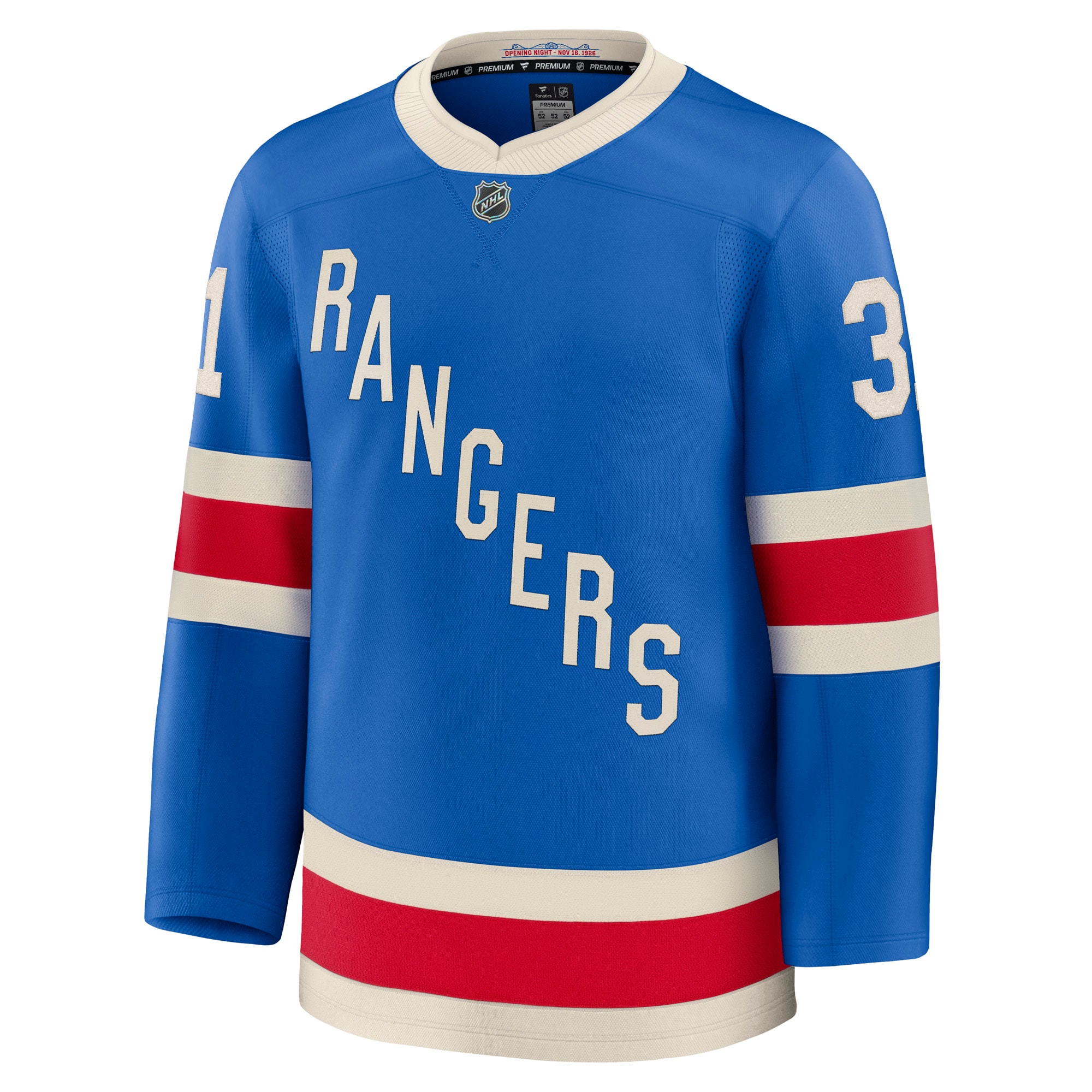 [SJH] Igor Shesterkin New York Rangers Centennial Premium Jersey - Blue