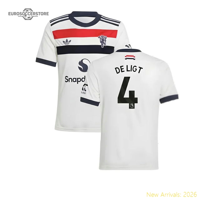 2024-2025 Man Utd Third Shirt (kids) (de Ligt 4) - Unbeatable Value