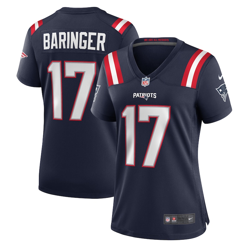 None Bryce Baringer NE Patriots Championship Premium Jersey Game Day W