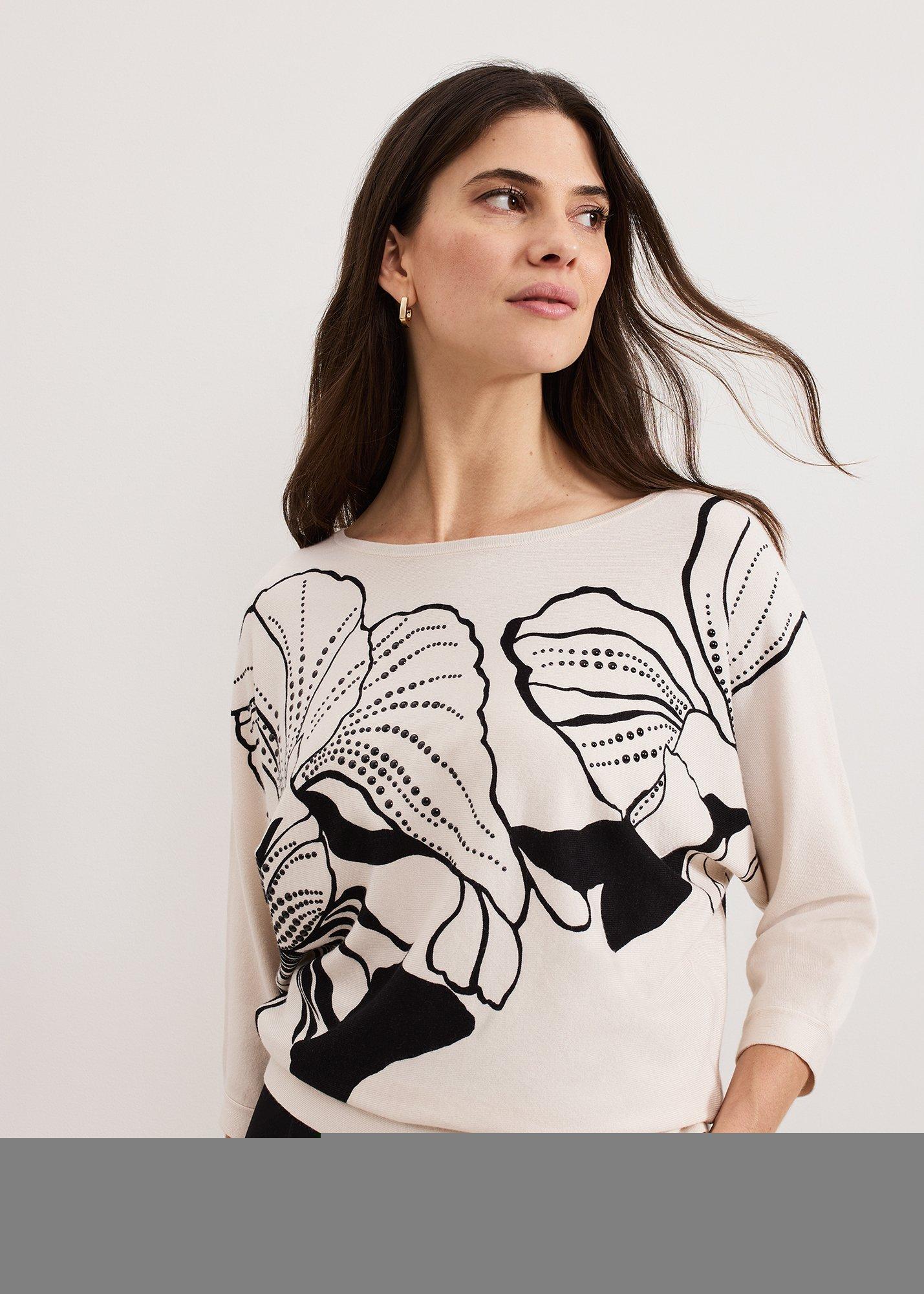 Poppie Studd Batwing Knit Top