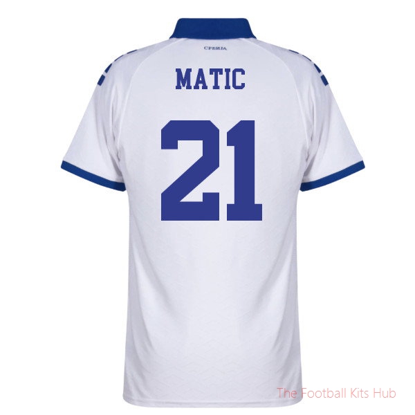 Breathable Replica Serbia 2025-2026 Away Shirt (Matic 21)