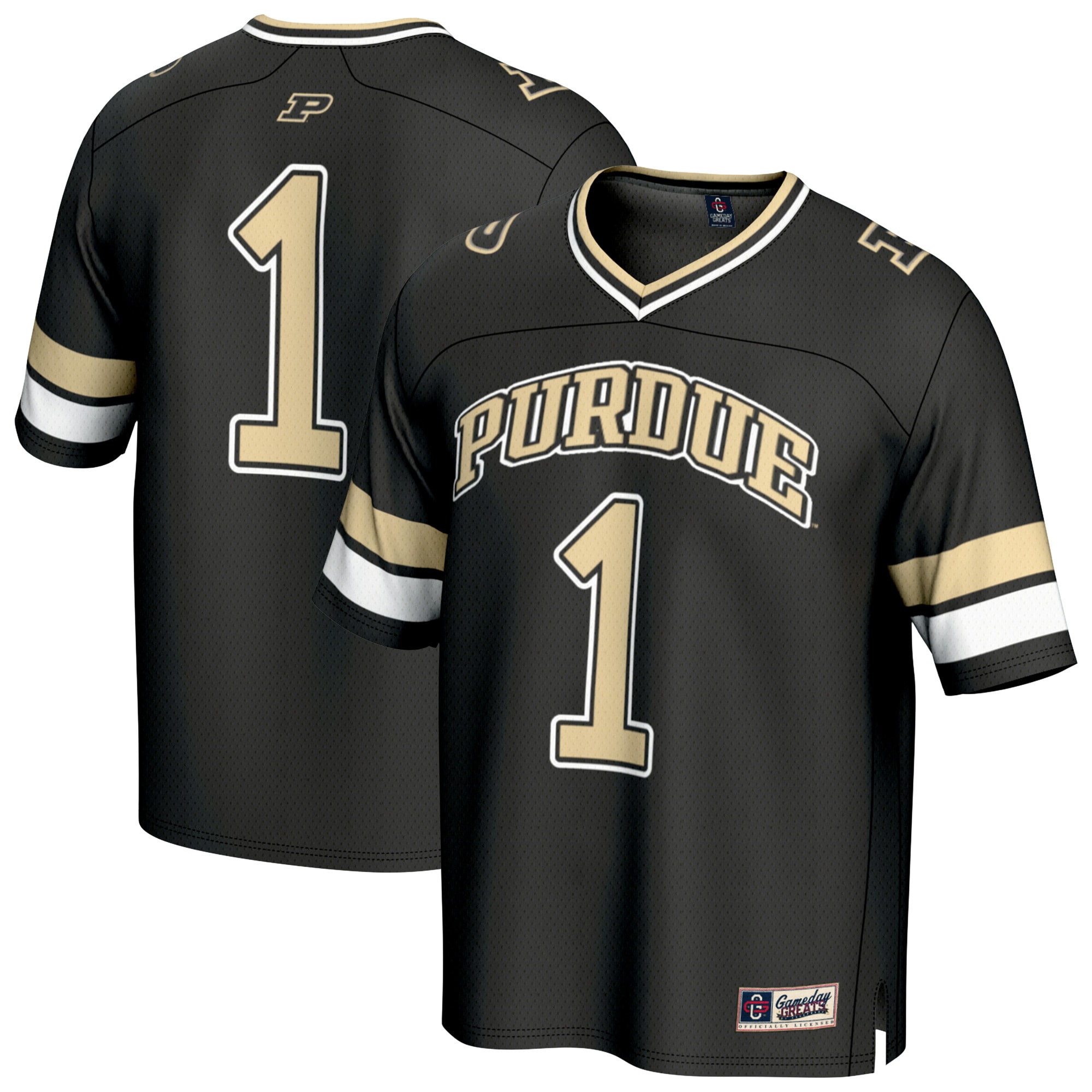 #1 Purdue Boilermakers GameDay Greats Unisex Collegiate Football Fashion 26/27 Football Jersey - Black