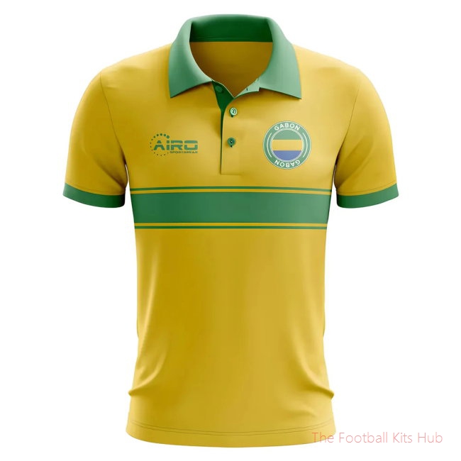Gabon Concept Stripe Polo Shirt (Yellow)