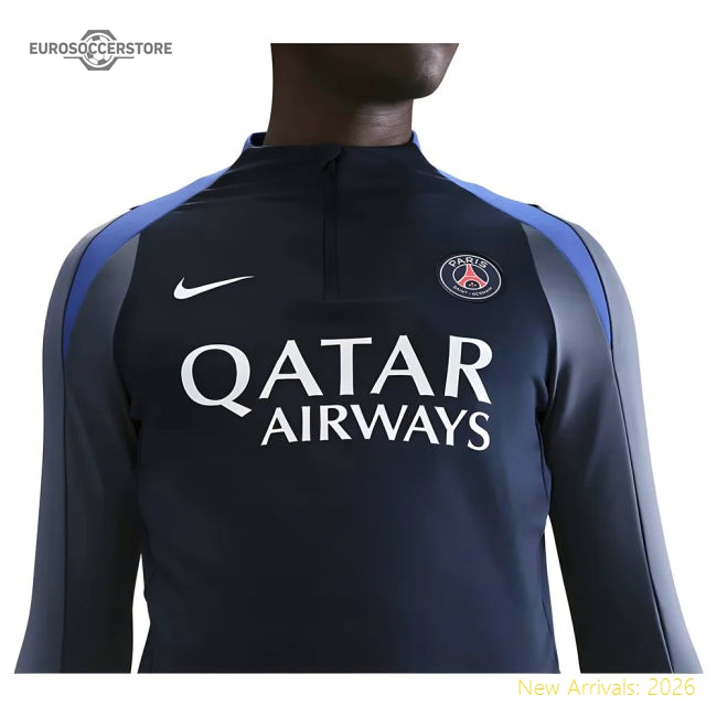 Premium Top-Quality 2025-2026 Psg Strike Dri-Fit Drill Top (Navy)