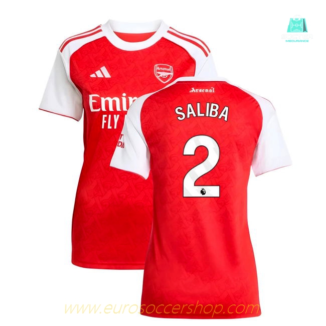 2025-2026 Arsenal Home Shirt (Womens) (Saliba 2)