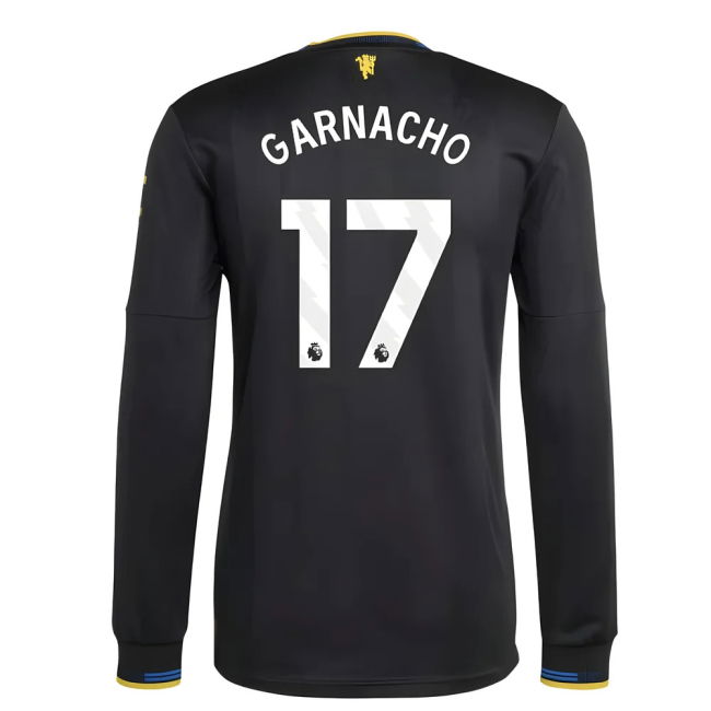 Adult 2025-2026 Man Utd Authentic Long Sleeve Third Shirt (Garnacho...