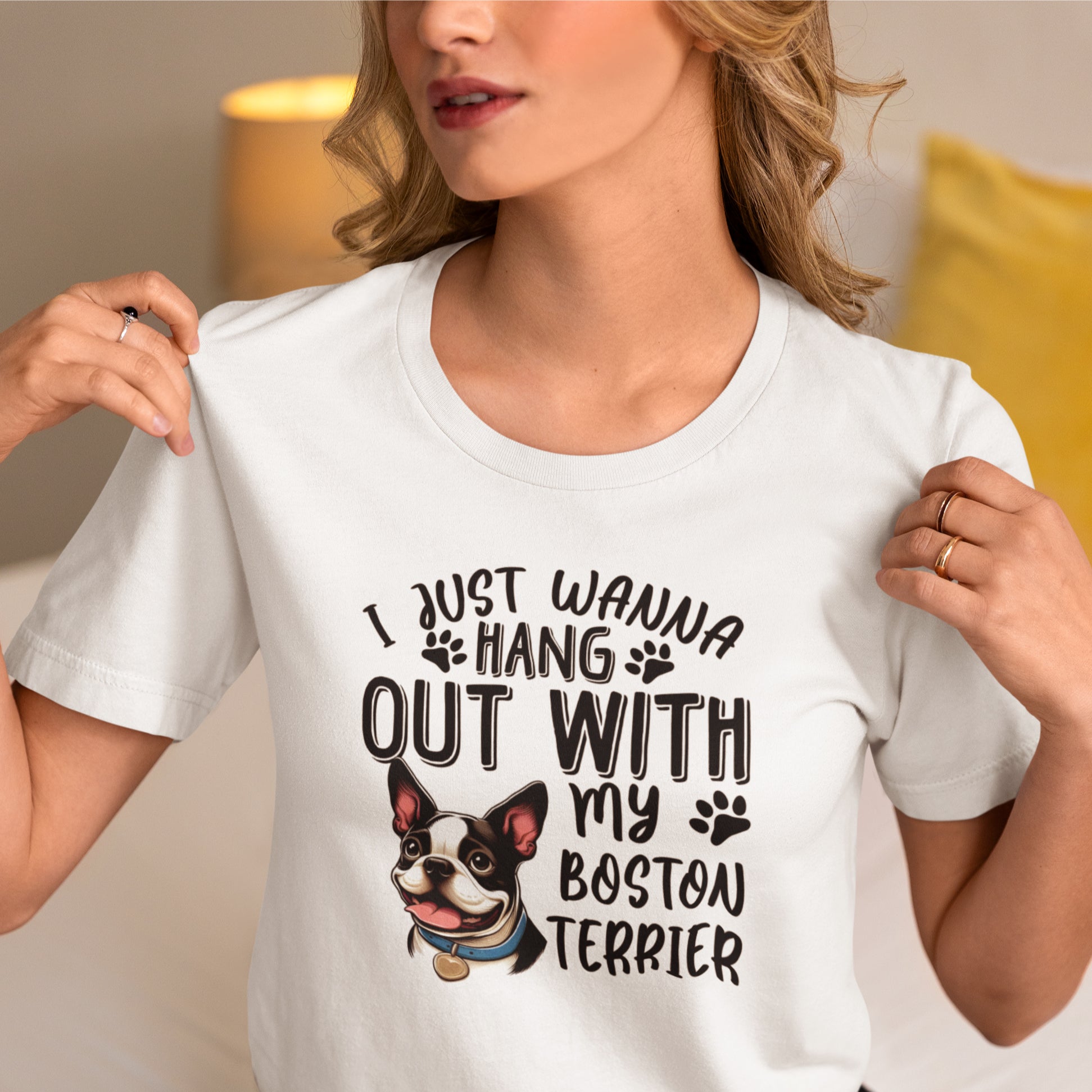 - Trendy Unisex Tshirts For Boston Terrier Lovers Pet Owner Apparel