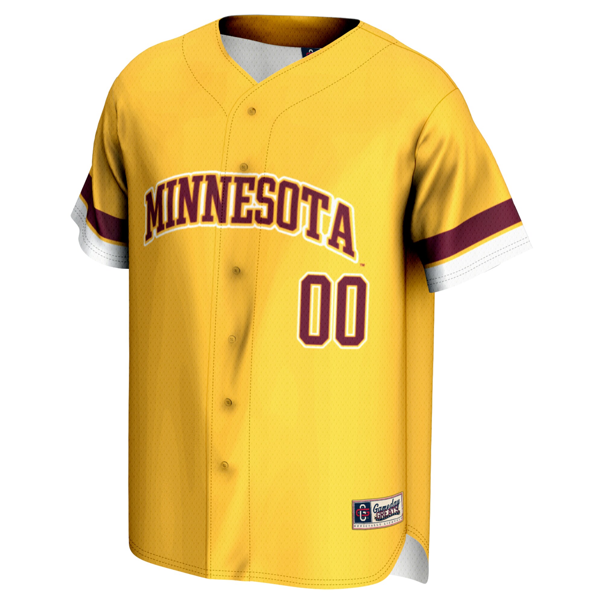 [DDG] Minnesota Golden Gophers GameDay Greats Unisex NIL Pick-A-Player Lightweight Baseball Jersey - Gold
