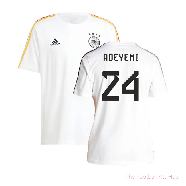 2024-2025 Germany 3S DNA Tee (White) (Adeyemi 24)