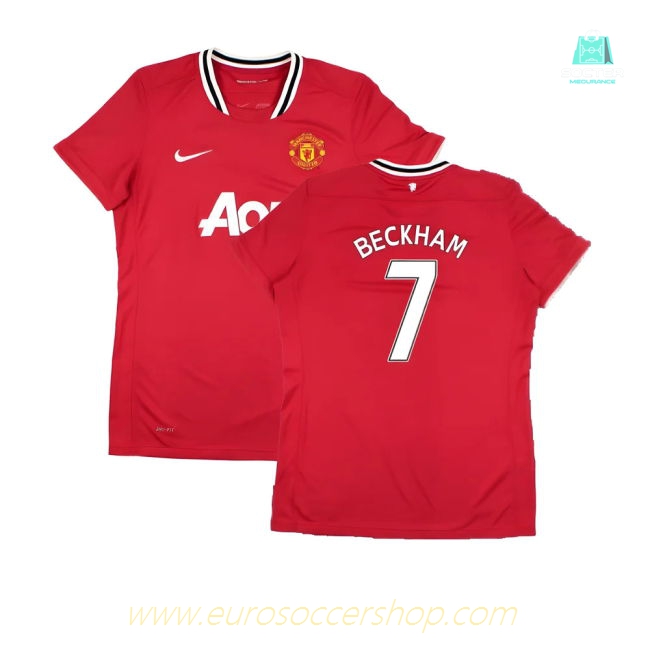 Manchester United 2011-12 Home Shirt (Women\'s) ((Very Good) M) (BECKHAM 7)