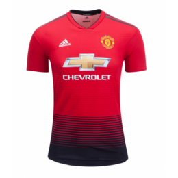 18-19 Manchester United Home Red Jersey Shirt - Official Replica 3434