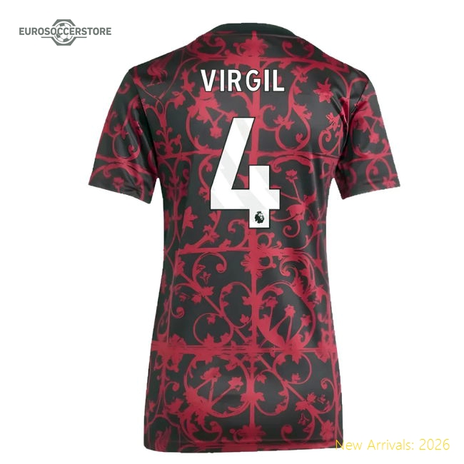 Elegant Womens Liverpool Virgil Jersey 2025-2026 Quick-dry
