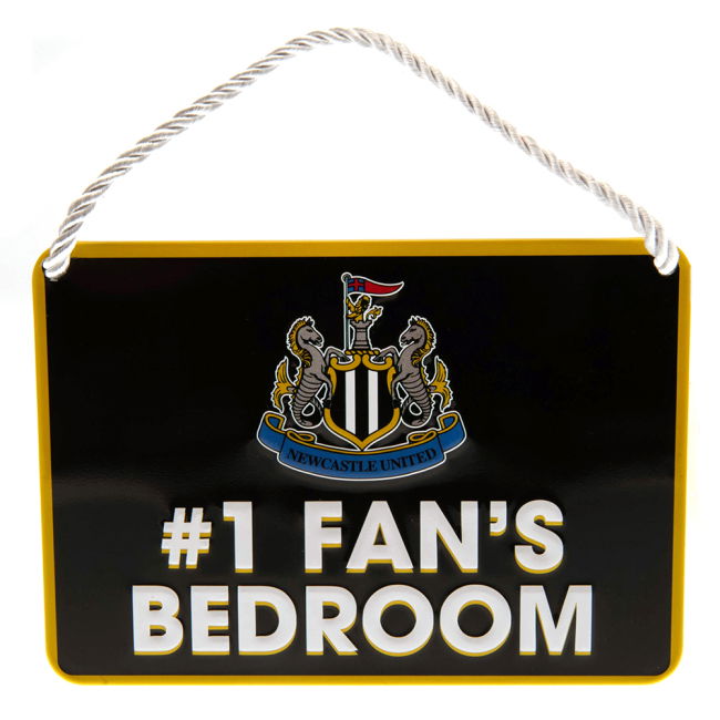 Adult Newcastle United FC Bedroom Sign No1 Fan