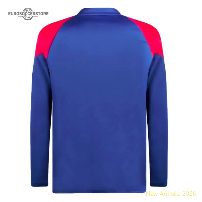 Luxury 2023-2024 Ac Milan Training Half Zip Top (sapphire)