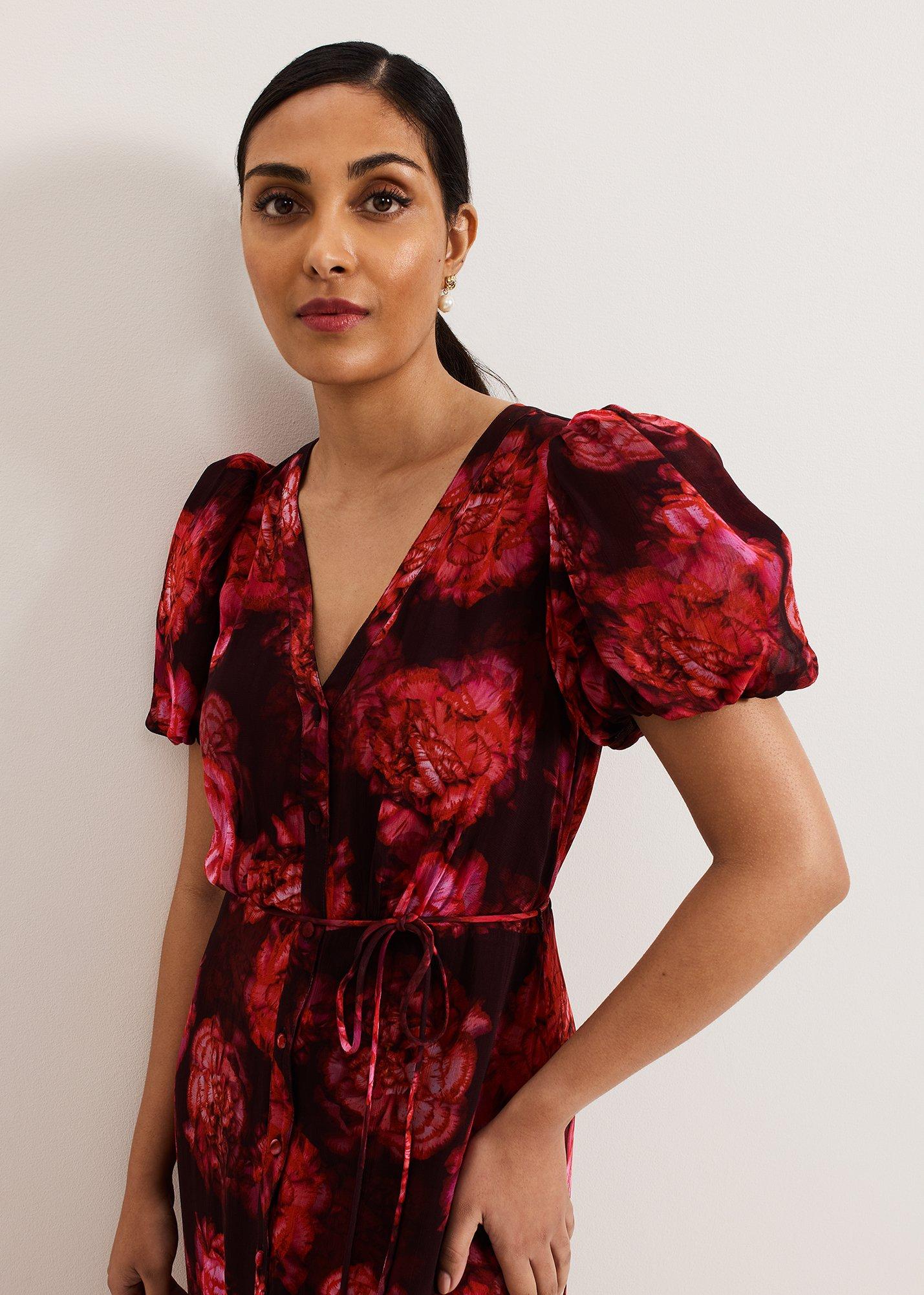 Petite Amaris Floral Sleeve Maxi Dress