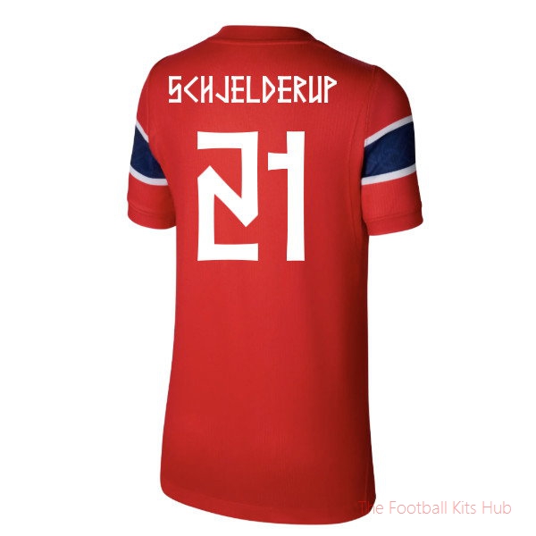 2026-2027 Norway Home Shirt (Kids) (Schjelderup 21)